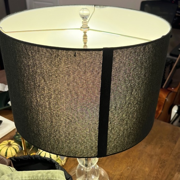 Pottery Barn Textured Gallery Straight Sided Lamp Shade - Black - Picture 6 of 6